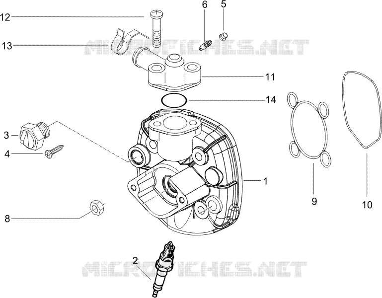 Couvercle culasse PIAGGIO PIAGGIO-SCOOTER 50 NRG 2005  NRG Power Pure Jet