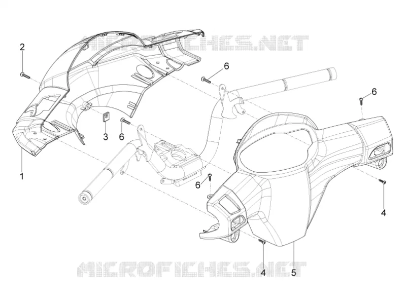 Couvertures guidon PIAGGIO PIAGGIO-SCOOTER 125 TYPHOON 2012  Typhoon 4T 2V E3