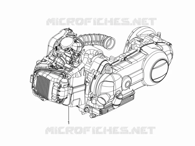 Moteur complet PIAGGIO PIAGGIO-SCOOTER 125 TYPHOON 2012  Typhoon 4T 2V E3