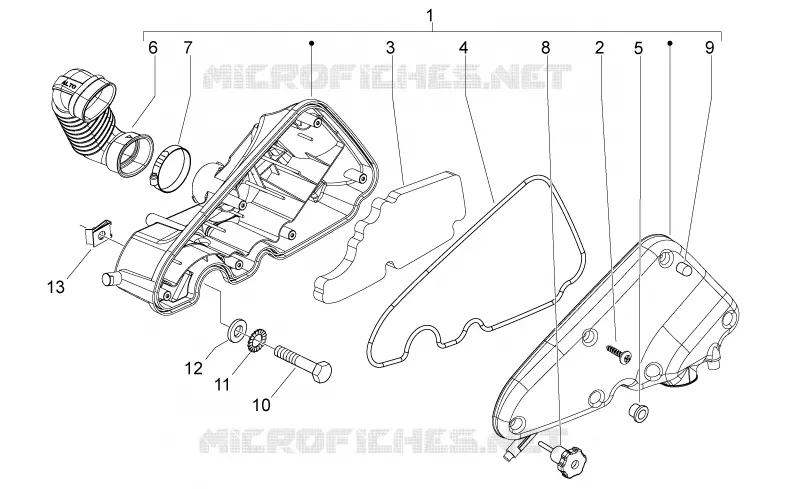 Filtre à air PIAGGIO PIAGGIO-SCOOTER 50 TYPHOON 2015  Typhoon 2T Euro 3