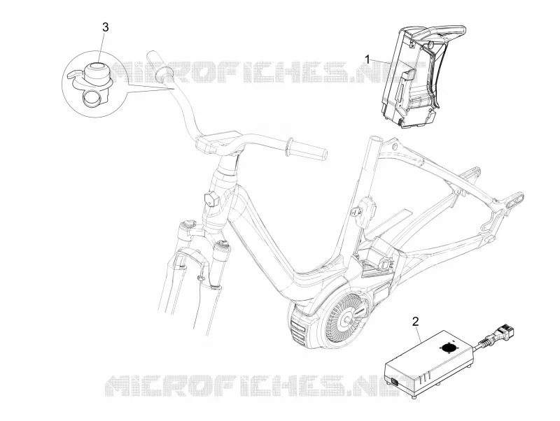 Relais - Batterie - Avertisseur sonore PIAGGIO PIAGGIO-BICYCLE Electric WI-BIKE 2017  Wi-Bike Mas Mech Active - HSync Active+