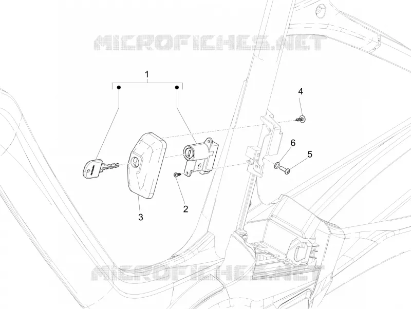 Serrures PIAGGIO PIAGGIO-BICYCLE Electric WI-BIKE 2017  Wi-Bike Mas Mech Active - HSync Active+