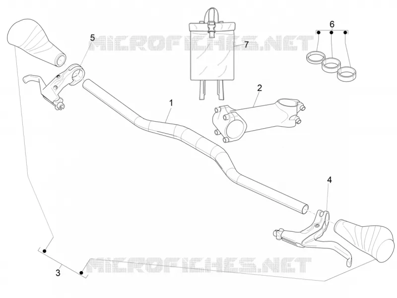 Guidon - Maître cylindre PIAGGIO PIAGGIO-BICYCLE Electric WI-BIKE 2016  Wi-Bike Uni Deore Comfort