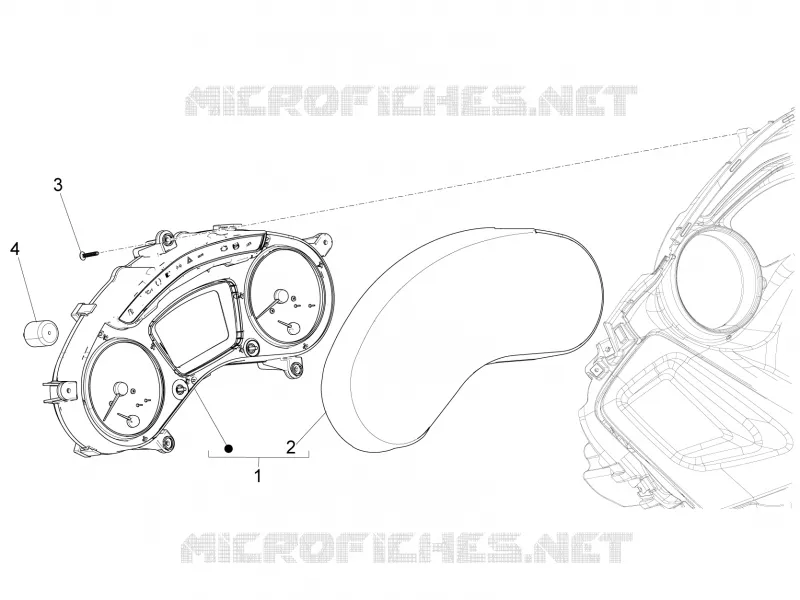 Groupe instruments - Cruscotto PIAGGIO PIAGGIO-SCOOTER 125 X10 2014  X10 4T 4V I.E. E3