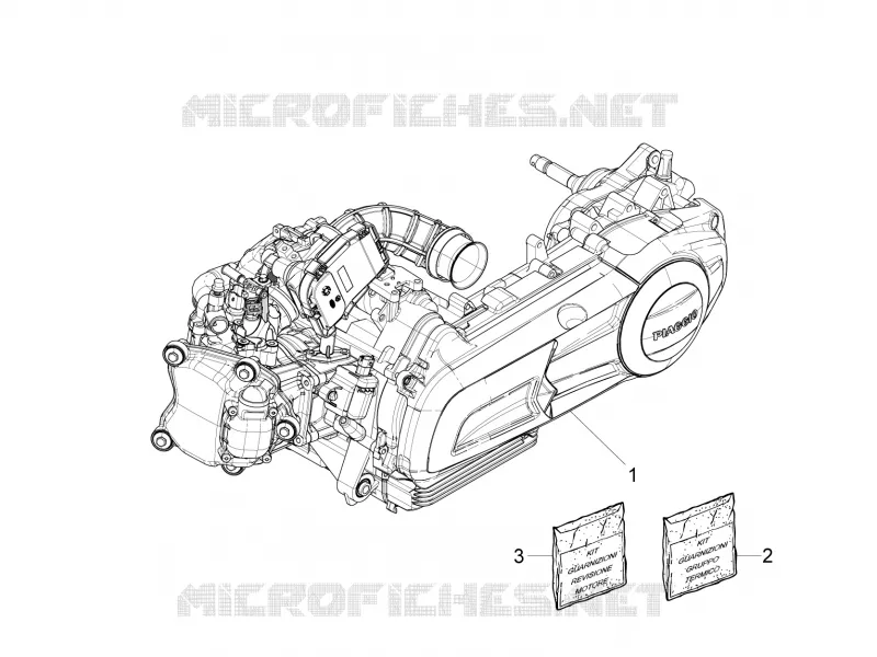Moteur complet PIAGGIO PIAGGIO-SCOOTER 125 X10 2012  X10 4T 4V I.E. E3