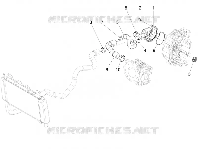 Pompe à eau PIAGGIO PIAGGIO-SCOOTER 125 X10 2012  X10 4T 4V I.E. E3