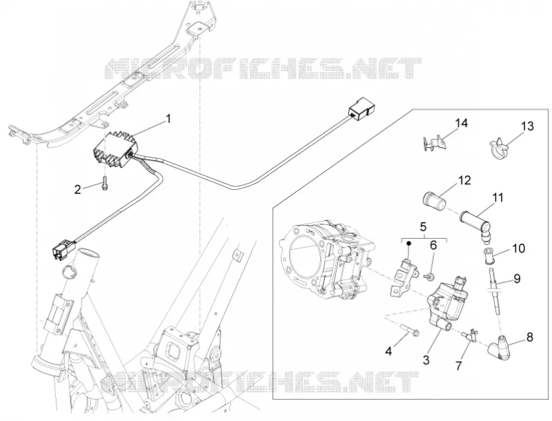 Régulateurs de tension - Centrales electroniques - Bobine H.T. PIAGGIO PIAGGIO-SCOOTER 125 X10 2013  X10 4T 4V I.E. E3