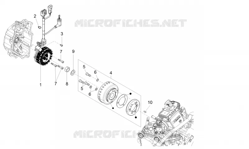 Volant magnetique PIAGGIO PIAGGIO-SCOOTER 125 X10 2012  X10 4T 4V I.E. E3