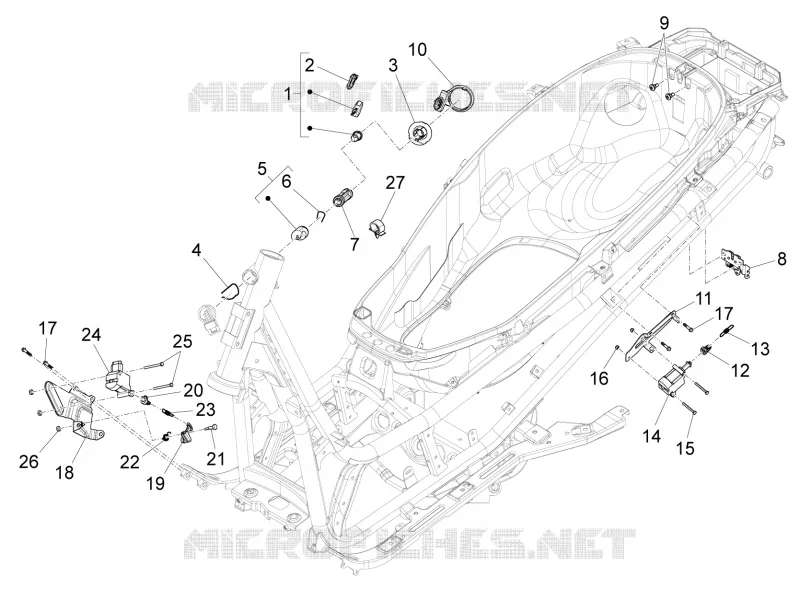 Serrures PIAGGIO PIAGGIO-SCOOTER 500 X10 2013  X10 4T 4V I.E. E3