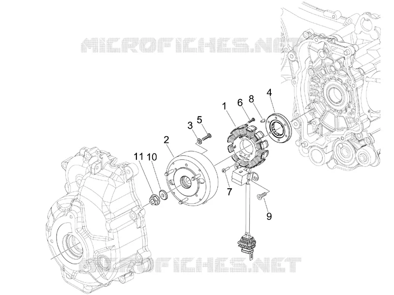 Volant magnetique PIAGGIO PIAGGIO-SCOOTER 125 X7 2009  X7 ie Euro 3