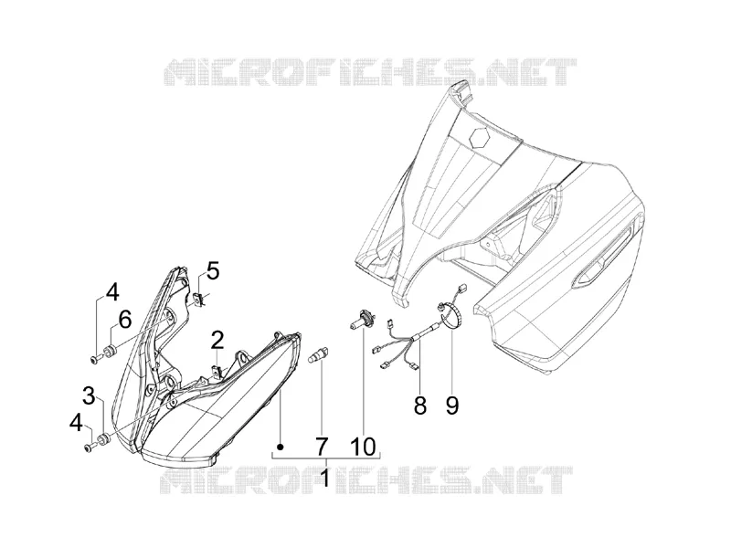 Eclairages avant - Clignotants PIAGGIO PIAGGIO-SCOOTER 250 X7 2008  X7 ie Euro 3