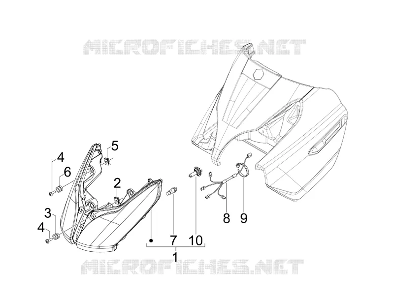 Eclairages avant - Clignotants PIAGGIO PIAGGIO-SCOOTER 300 X7 2009  X7 ie Euro 3