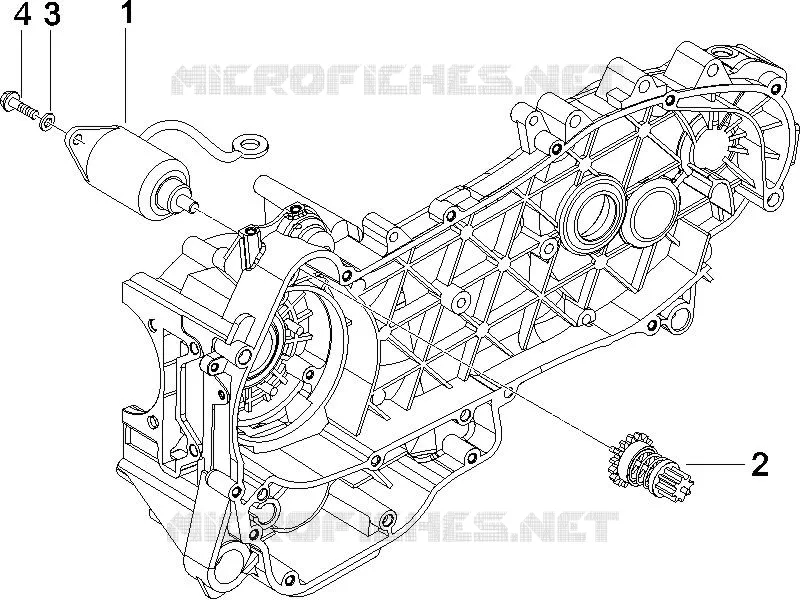Démarrage - Démarrage électrique PIAGGIO PIAGGIO-SCOOTER 125 X8 2006  X8 Potenziato