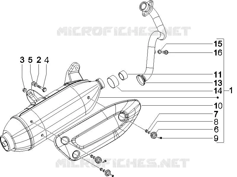 Silencieux PIAGGIO PIAGGIO-SCOOTER 125 X8 2005  X8 Potenziato