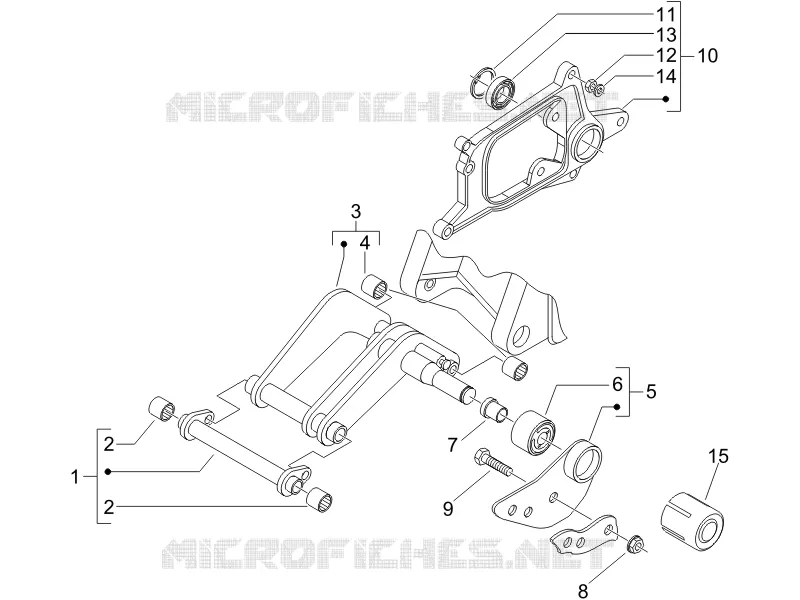 Bras oscillant PIAGGIO PIAGGIO-SCOOTER 125 X8 2006  X8 Potenziato