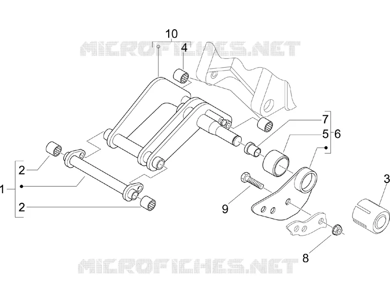 Bras oscillant PIAGGIO PIAGGIO-SCOOTER 125 X8 2006  X8 Street Euro 2