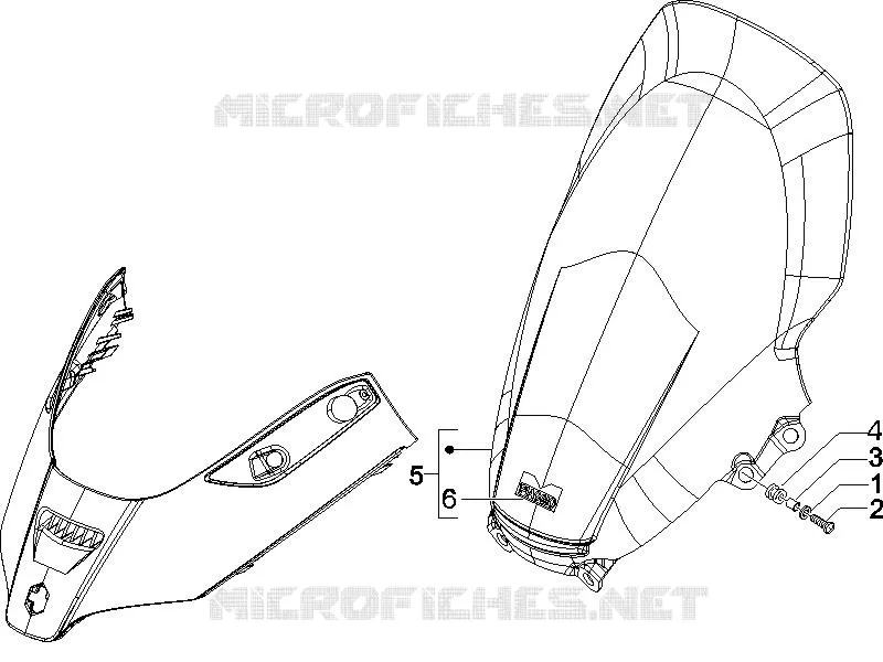 Pare-brise - Glaces PIAGGIO PIAGGIO-SCOOTER 150 X8 2007  X8 Street Euro 2