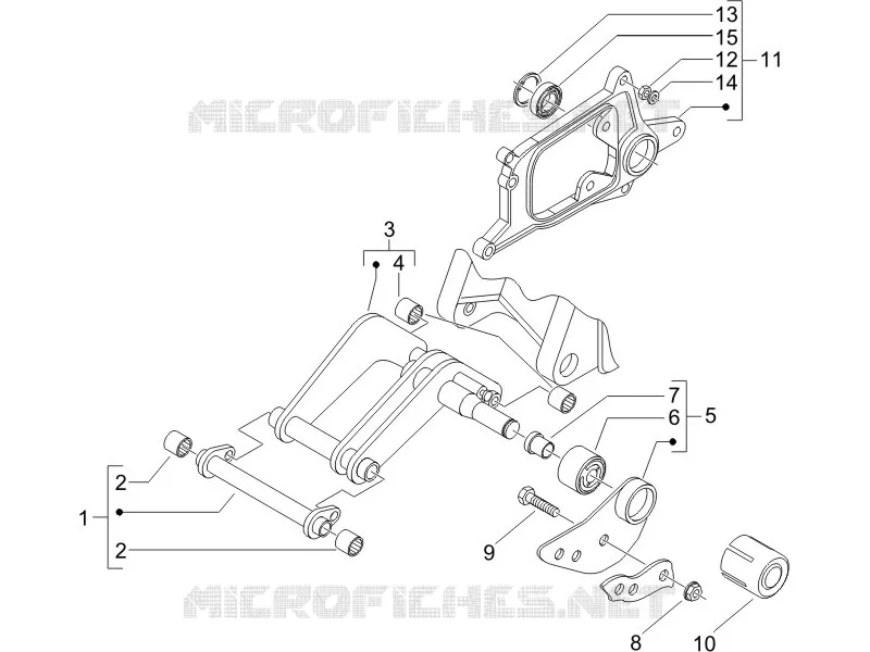 Bras oscillant PIAGGIO PIAGGIO-SCOOTER 250 X8 2008  X8 ie