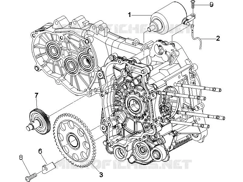 Démarrage - Démarrage électrique PIAGGIO PIAGGIO-SCOOTER 250 X8 2006  X8 ie