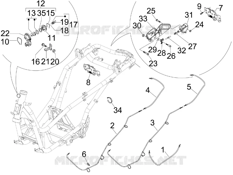 Serrures PIAGGIO PIAGGIO-SCOOTER 250 X8 2005  X8 ie