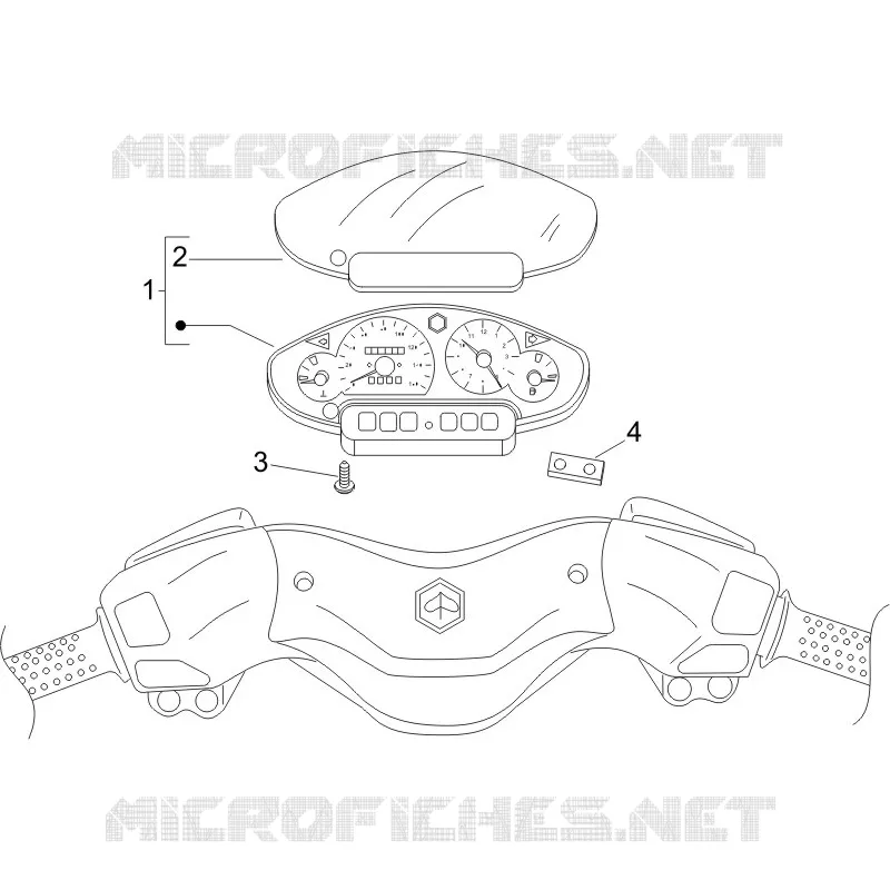 Groupe instruments - Cruscotto PIAGGIO PIAGGIO-SCOOTER 250 X8 2008  X8 ie