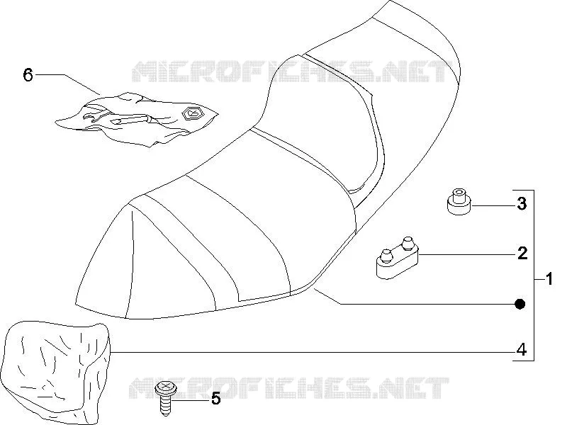 Selle/sieges PIAGGIO PIAGGIO-SCOOTER 250 X8 2008  X8 ie