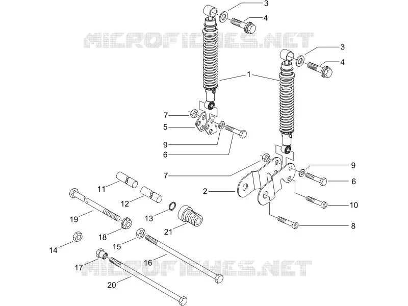 Suspension arrière - Amortisseur/s PIAGGIO PIAGGIO-SCOOTER 250 X8 2005  X8 ie