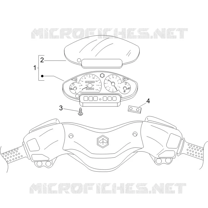 Groupe instruments - Cruscotto PIAGGIO PIAGGIO-SCOOTER 400 X8 2006  X8 ie Euro 3