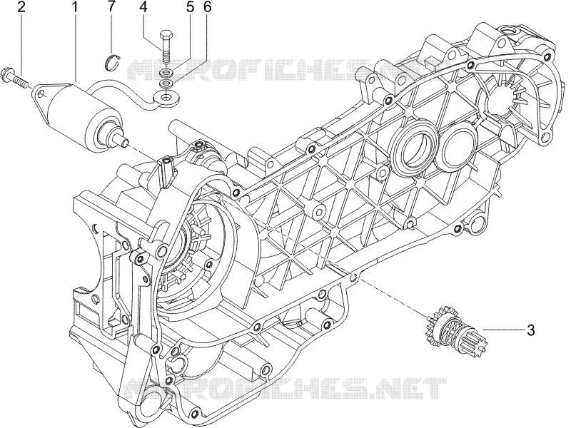 Démarrage - Démarrage électrique PIAGGIO PIAGGIO-SCOOTER 125 X9 2007  X9 Evolution Euro 3