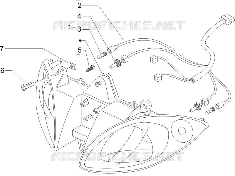 Eclairages avant - Clignotants PIAGGIO PIAGGIO-SCOOTER 125 X9 2007  X9 Evolution Euro 3
