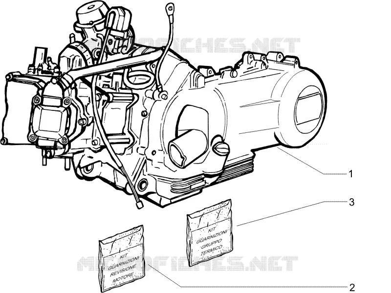 Moteur complet PIAGGIO PIAGGIO-SCOOTER 400 X8 2007  X8 ie Euro 3