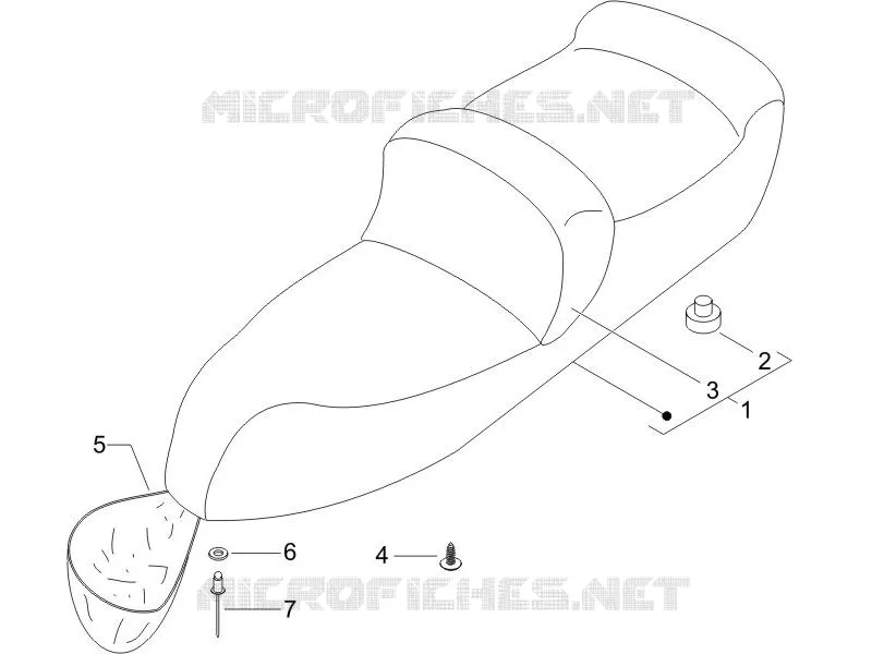 Selle/sieges PIAGGIO PIAGGIO-SCOOTER 400 X8 2007  X8 ie Euro 3