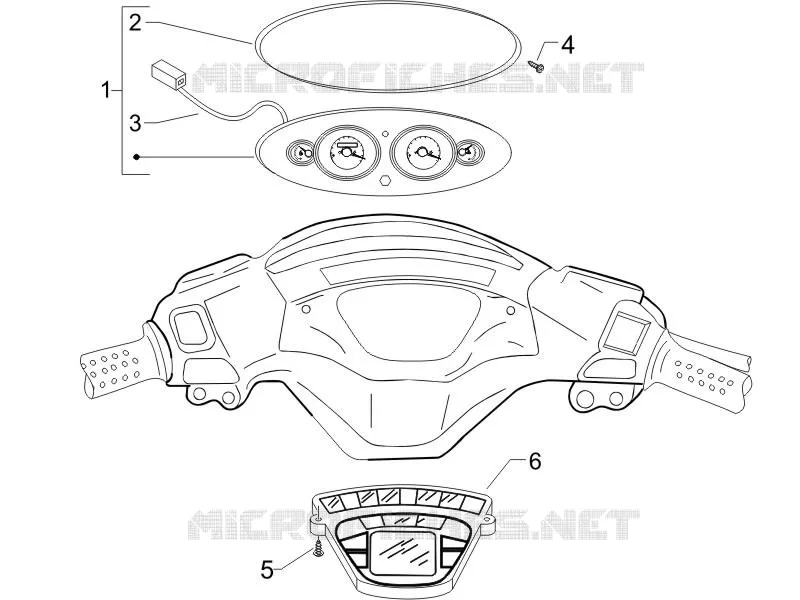 Groupe instruments - Cruscotto PIAGGIO PIAGGIO-SCOOTER 125 X9 2007  X9 Evolution Euro 3