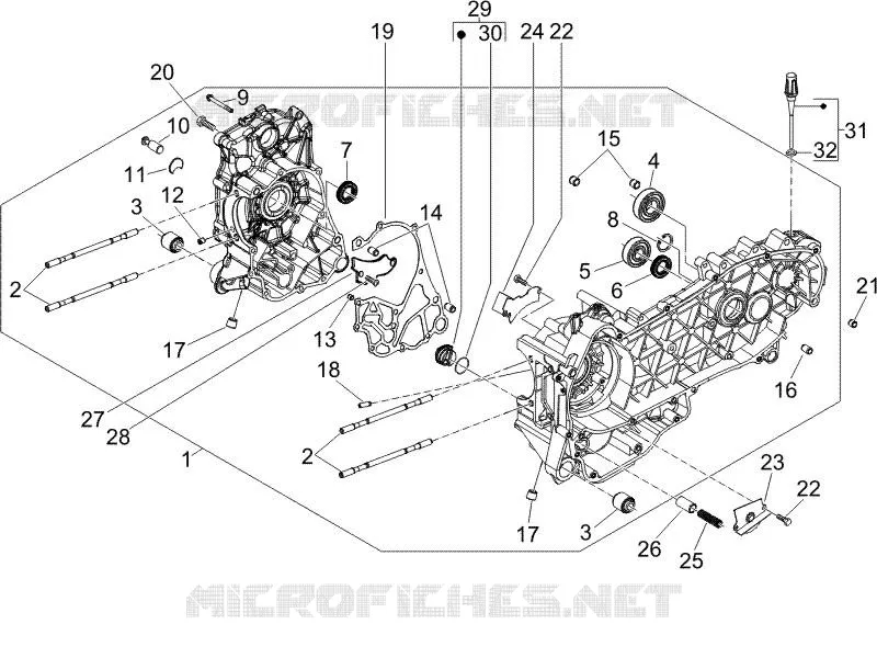 Carter PIAGGIO PIAGGIO-SCOOTER 125 X9 2006  X9 Evolution Potenziato