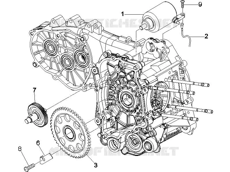 Démarrage - Démarrage électrique PIAGGIO PIAGGIO-SCOOTER 250 X9 2006  X9 Evolution