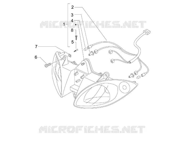 Eclairages avant - Clignotants PIAGGIO PIAGGIO-SCOOTER 500 X9 2007  X9 Evolution