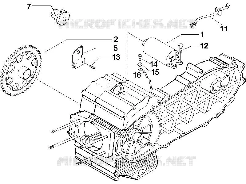 Démarrage - Démarrage électrique PIAGGIO PIAGGIO-SCOOTER 500 X9 2006  X9 Evolution ABS