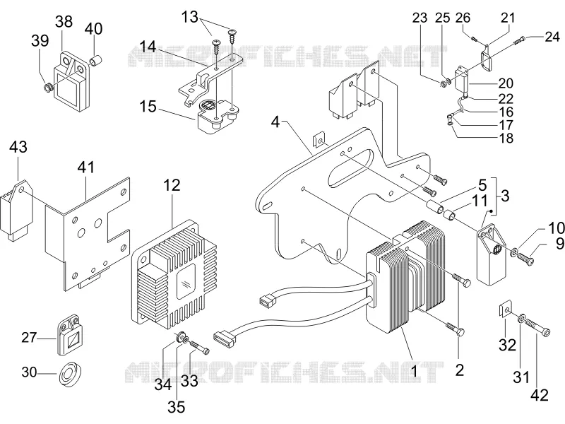 Régulateurs de tension - Centrales electroniques - Bobine H.T. PIAGGIO PIAGGIO-SCOOTER 500 X9 2007  X9 Evolution ABS
