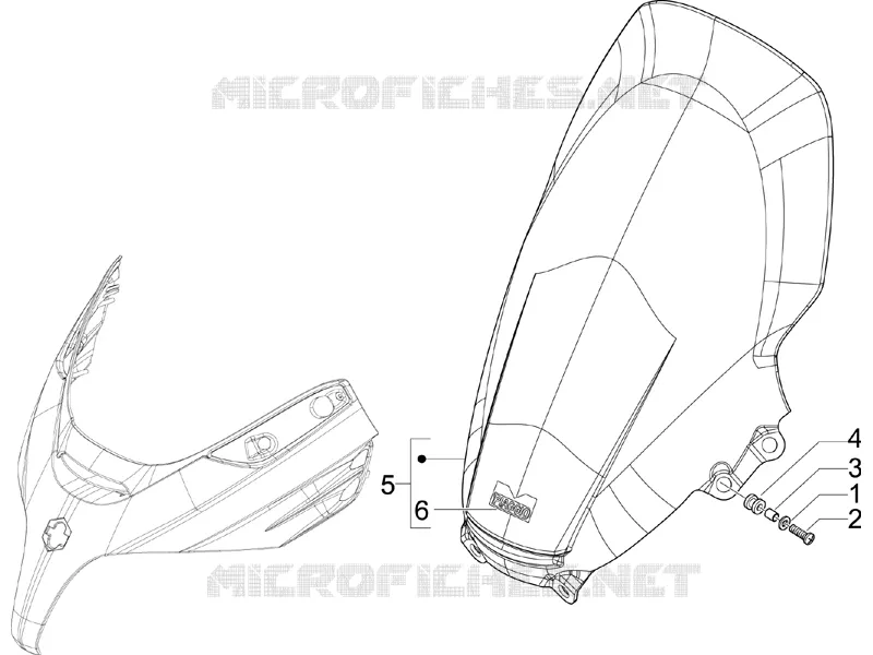 Pare-brise - Glaces PIAGGIO PIAGGIO-SCOOTER 125 X-EVO 2011  X Evo Euro 3