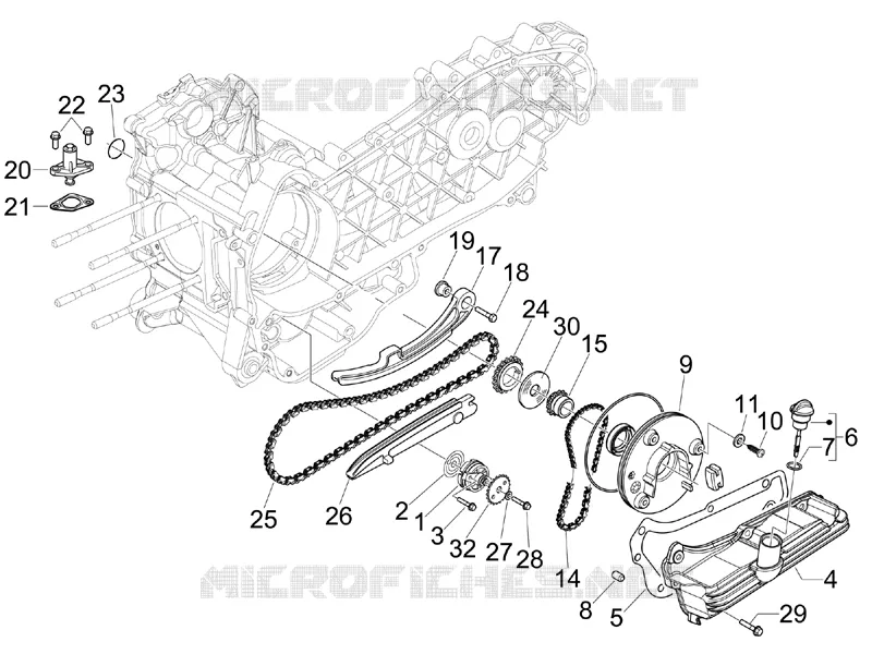 Pompe à huile PIAGGIO PIAGGIO-SCOOTER 125 X-EVO 2012  X Evo Euro 3