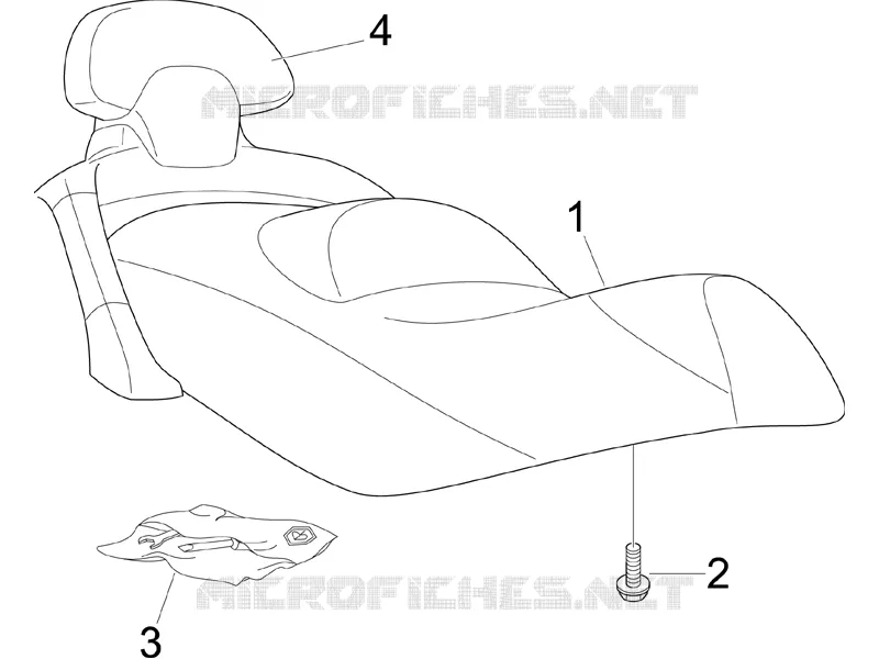 Selle/sieges PIAGGIO PIAGGIO-SCOOTER 125 X-EVO 2015  X Evo Euro 3