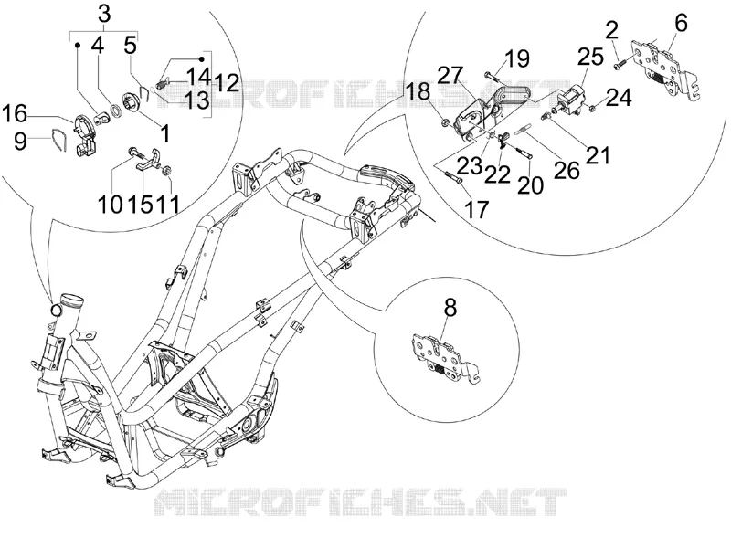 Serrures PIAGGIO PIAGGIO-SCOOTER 125 X-EVO 2016  X Evo Euro 3