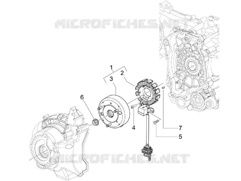 Volant magnetique PIAGGIO PIAGGIO-SCOOTER 125 X-EVO 2012  X Evo Euro 3