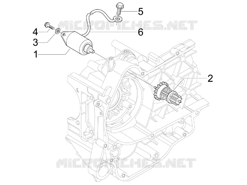 Démarrage - Démarrage électrique PIAGGIO PIAGGIO-SCOOTER 125 X-EVO 2013  X Evo Euro 3