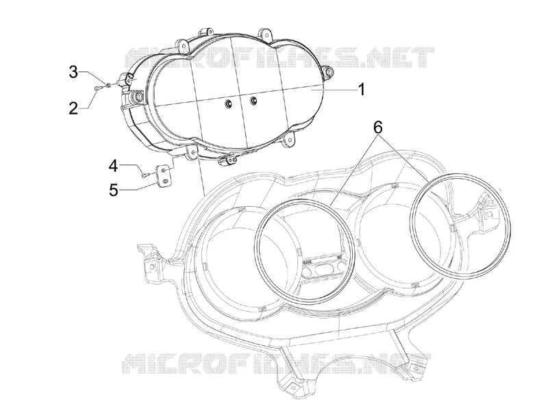 Groupe instruments - Cruscotto PIAGGIO PIAGGIO-SCOOTER 125 X-EVO 2016  X Evo Euro 3