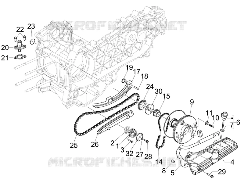 Pompe huile PIAGGIO PIAGGIO-SCOOTER 125 X-EVO 2013  X Evo Euro 3