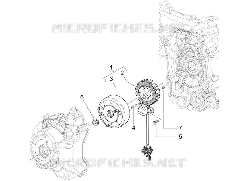 Volant magnetique PIAGGIO PIAGGIO-SCOOTER 125 X-EVO 2014  X Evo Euro 3