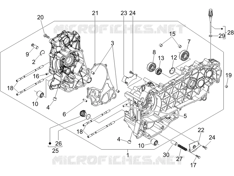 Carter PIAGGIO PIAGGIO-SCOOTER 250 X-EVO 2012  X Evo Euro 3