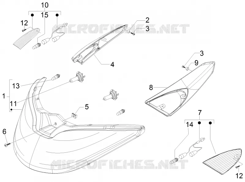 Eclairages avant - Clignotants PIAGGIO PIAGGIO-SCOOTER 250 X-EVO 2009  X Evo Euro 3