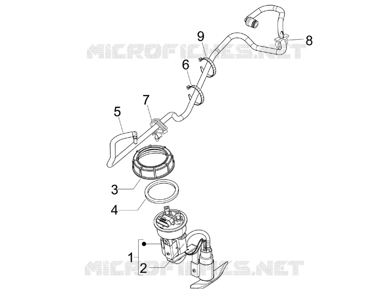 Instalation de l'alimentation PIAGGIO PIAGGIO-SCOOTER 250 X-EVO 2013  X Evo Euro 3